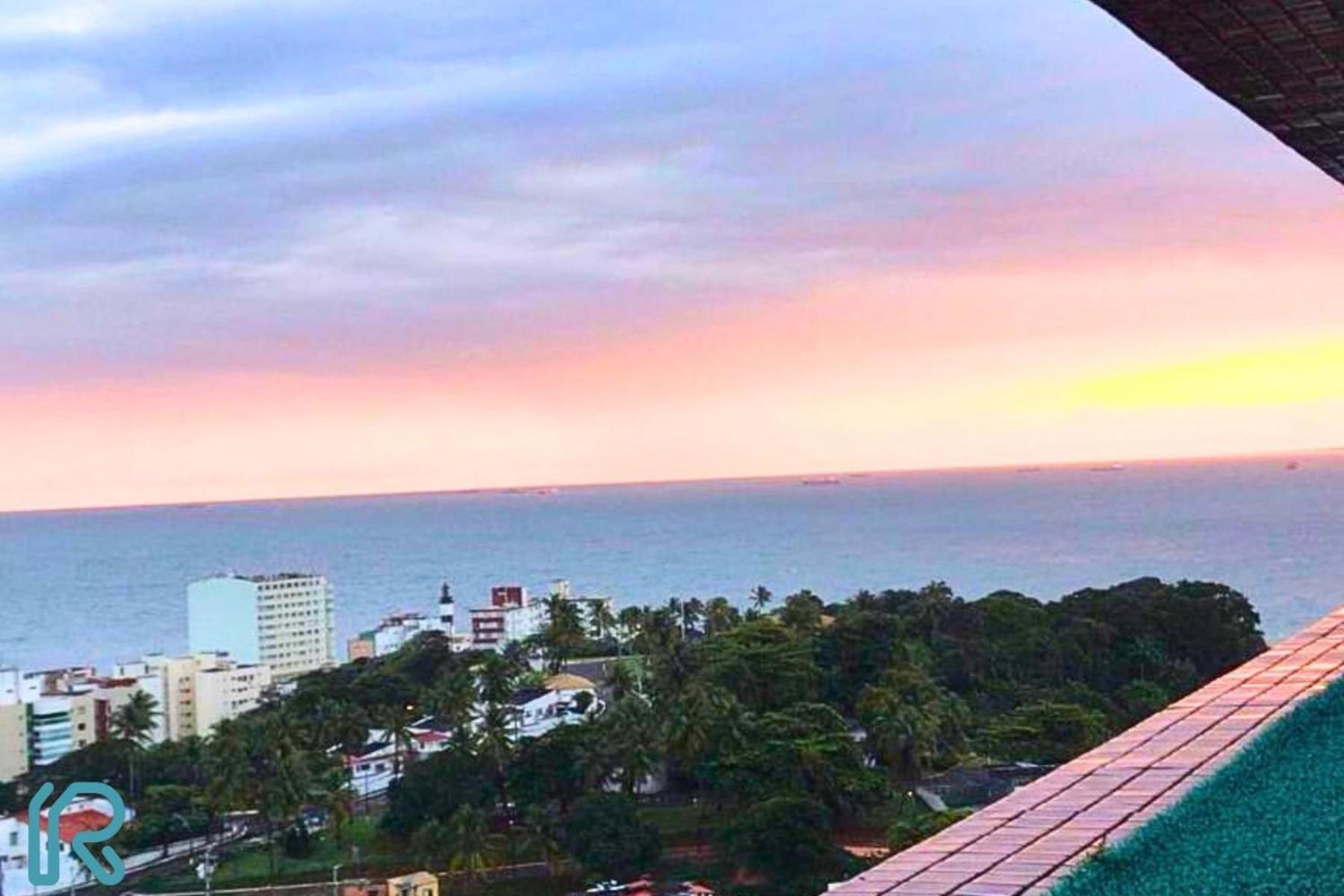 Lindo Studio Vista Mar Na Barra Com Piscina No Rooftop Do Edf, Proximo Ao Porto Da Barra 살바도르 외부 사진