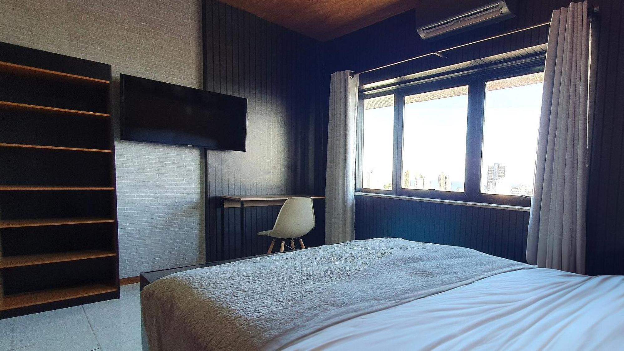 Lindo Studio Vista Mar Na Barra Com Piscina No Rooftop Do Edf, Proximo Ao Porto Da Barra 살바도르 외부 사진
