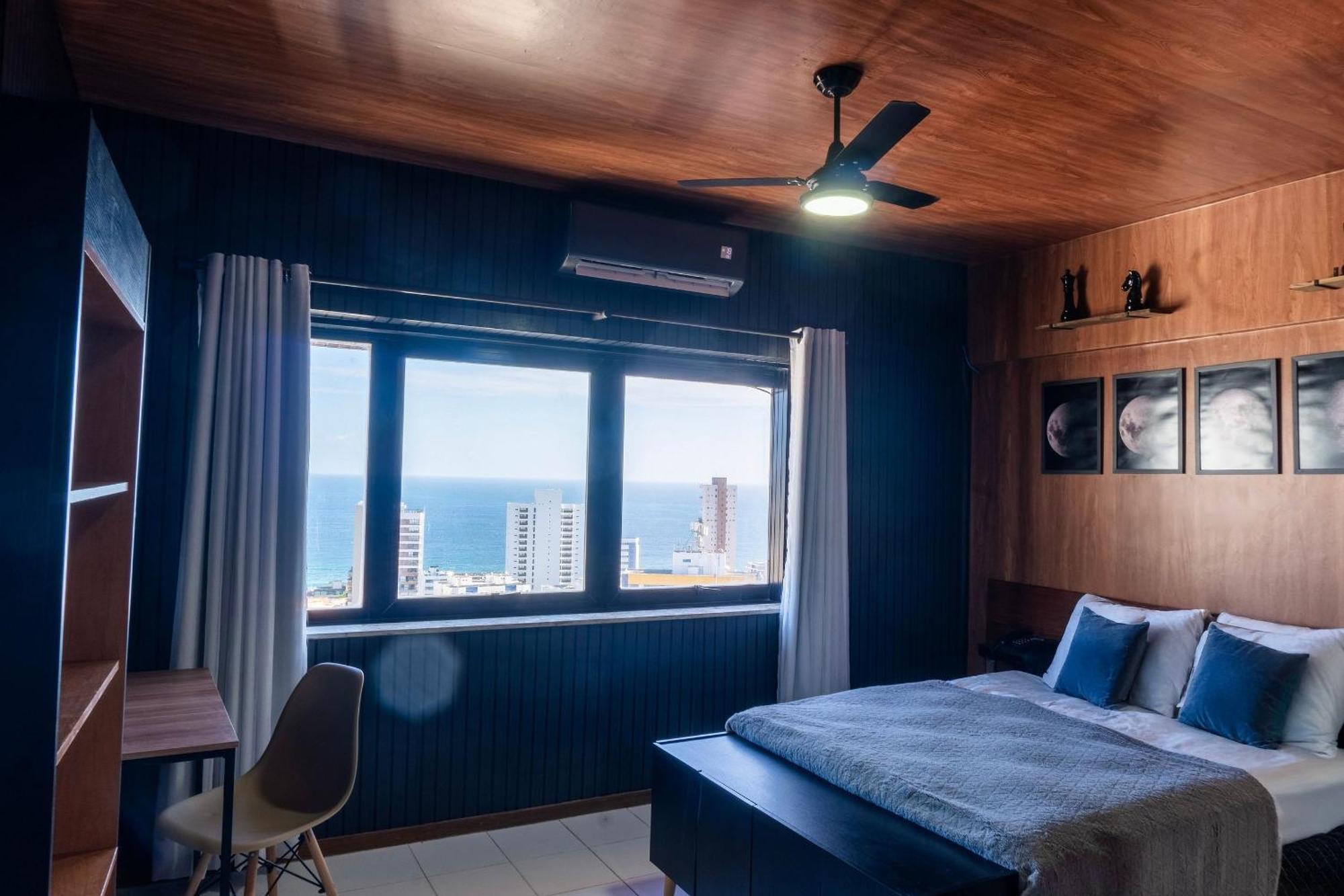 Lindo Studio Vista Mar Na Barra Com Piscina No Rooftop Do Edf, Proximo Ao Porto Da Barra 살바도르 외부 사진